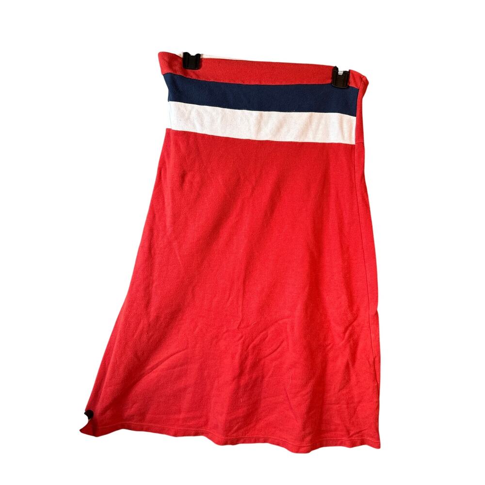 Vintage Old Navy Medium Strapless Mini Dress Y2K 2000s Sexy Red America